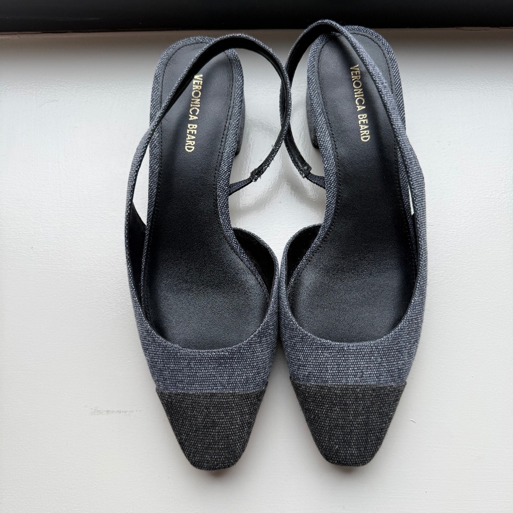 Veronica Beard Denim Sling-Back (Like New Size 7.5)
